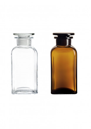 Wideneck rectangular bottles